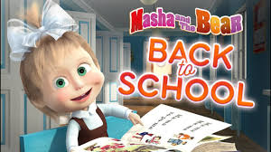 Masha And The Bear Back To School With Masha Best Cartoon Collection For Kids Youtube