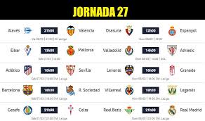 Todas las fechas y horarios de los partidos de primera división con resultados actualizados en. Partidos Jornada 27 Liga Espanola 2020 Horarios Posiciones