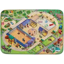 Discover horse club from schleich! Schleich 42442 Farm World Spielteppich Bauernhof Schleich Mytoys