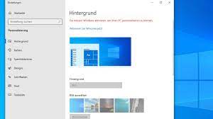 Nutzerinnen und nutzer von windows 10 können sich jetzt freuen: Windows 10 Hintergrund Andern Ohne Aktivierung Computer Bild