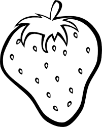 11949862151746969555strawberry Simple Bw Svg Hi Png Cf Png 400 500 Boyama Sayfalari Meyve Desenler