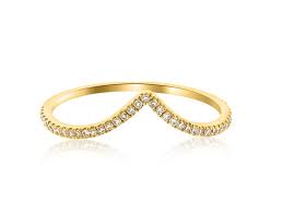 This unisex ring can be worn as a wedding ring. V Shaped Pave Diamond Yellow Gold Ring Ln34 Trabert Goldsmiths