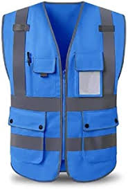 Spatial safety vests with wide range of sizes. Amazon Com Color Blue Safety Vest