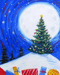 Join Us For A Paint Nite Event Sat Nov 25 2017 At 1200 Roseville Parkway Roseville Ca Purch Christmas Tree Painting Tree Painting Canvas Christmas Paintings