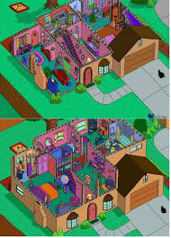 Simpsons House Both Floors The Simpsons Simpsons Funny Homer Simpson