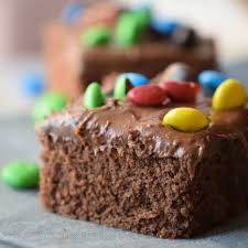 Chocolate Cake Brownies W M M Fudge Frosting Recette
