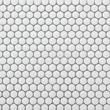 Black And White Penny Round Tile White Retro Penny Round Mosaic Tile Unglazed White Wall Flooring Bathroom Kitchendesign Penny Round Tile Bathroom Penny Tiles Bathroom Mosaic Shower Tile