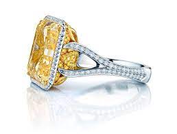 Birks Rings In Spring With 16 Carat Yellow Diamond Pricescope Yellow Diamond Fancy Diamond Ring Rare Diamonds
