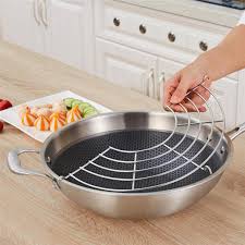 Olive oil bottle with pourer and spectrum™ stripe steel utensil holder in oil rubbed bronze. Buy Stainless Steel Oil Draining Rack Pot Steamer Frying Tray Kitchen Cooking Tool At Affordable Prices Free Shipping Real Reviews With Photos Joom