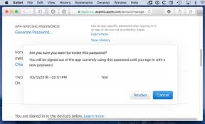 You can create one at appleid.apple.com. How To Generate App Specific Passwords For Your Apple Id