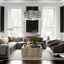 Pottery Barn Adeline Crystal Chandelier 899 Vs Overstock Monroe Round Clear Crystal Chand Transitional Living Room Design Living Room Diy Living Room Designs
