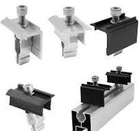 Solar Panel End Clamp Quick Solar Pv Module Fastening Clip Medle End Clamp