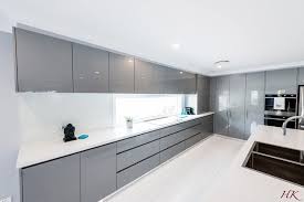 Grey White Modern Kitchen Harrington Kitchens Greywhitemodernkitchen Harrington Kitchen In 2020 White Modern Kitchen Modern Grey Kitchen Modern Kitchen Design Grey