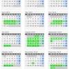 Dabei fallen 2 feiertage auf einen samstag und 5 feiertage auf einen sonntag. 1