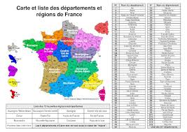 Carte de france avec les régions. Regions Et Departements Francais 2021