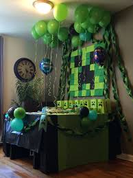 Minecraft Party Homemade Party Decorations Minecraft Party Decorations Minecraft Birthday Homemade Party Decorations