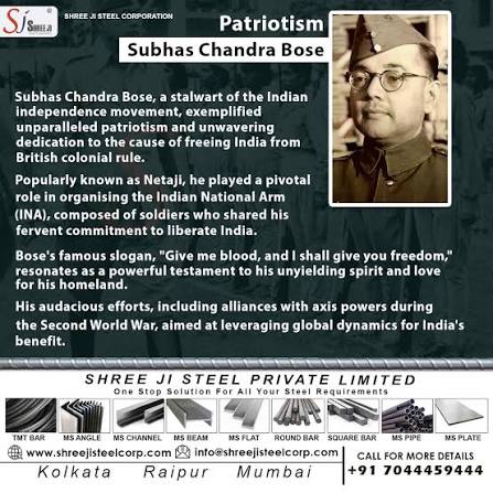 Netaji Subhas Chandra Bose's role in India's freedom