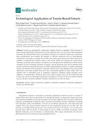 Check spelling or type a new query. Pdf Technological Application Of Tannin Based Extracts