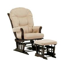 Have To Have It Dutailier Sleigh Platinum Glider And Ottoman Espresso Amp Velvet Beig Glider Rocking Chair Nursery Rocking Chair Glider Glider And Ottoman