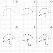 How to draw a light bulb step by step 2. Random Things To Draw How To Draw An Umbrella Easy Drawings Doodle Drawings