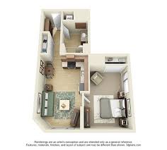 Studio 1 2 And 3 Bedroom Apartments In Los Angeles Sims House Plans Apartment Floor Plans Apartment Layout