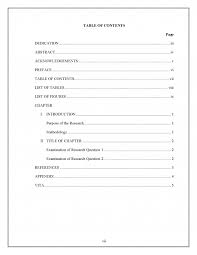 The apa 7th edition referencing system. 009 Table Of Contents For Research Paper Museumlegs