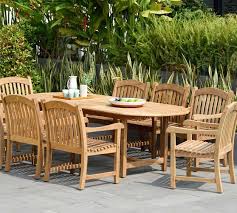 Be the first to know about sales, special offers & new products. Nassau 9 Piece Teak Oval Table Placid Teak Dining Armchair Set Pottery Barn