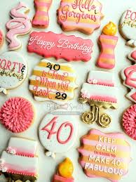 40th Birthday Cookie Cake Ideas 40th Birthday Cookies 40th Birthday Cakes Birthday Cookies 40th Birthday Party For Women