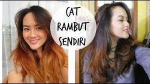 Maybe you would like to learn more about one of these? Tutorial Cara Cat Rambut Sendiri Di Rumah W Full Proses Diy Dye Hair Ashy Color Darken My Ombre Youtube