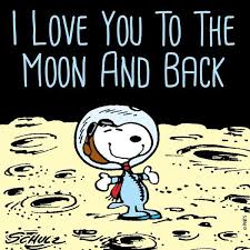 I Love You To The Moon And Back Snoopy Dessin Humoristique Charlie Brown