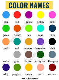 Lighten and darken to find the perfect color. Color Names List Of Colors In English With The Picture Esl Forums Colors Name In English Colours Name For Kids Colour Names List