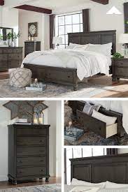 Devensted Dark Gray Master Bedroom By Ashley Furniture Relaxed Traditional Design Ashleyfurn Gray Master Bedroom Bedroom Decor Dark Grey Bedroom Furniture