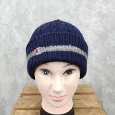 Vintage 90s Braves High School Football Team Cuff Beanie Knit Ski Warm  Winter Hat Cap Toque