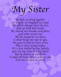 It s another time to celebrate cause it s my sister s birthday. Pin On Sister Poem
