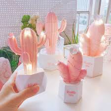 New Creative Nordic Cactus Night Light Room Decorations In 2020 Pink Room Decor Pastel Room Decor Kawaii Room