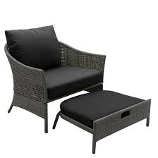 You have searched for allen roth patio furniture and this page displays the closest product matches we have for allen roth patio furniture to buy online. Allen Roth Wicker Patio Chair With Ottoman Black And Taupe Rona