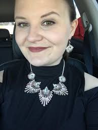 Matching pink cardigan and earrings for tonight's live