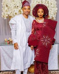 2nd Look At The Beautiful Couple Tigeradoresabby Bride Tina Gold In Fabric By Traditional Wedding Attire African Wedding Attire African Traditional Wedding