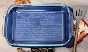 Personalized Casserole Dish Favorite Recipe Pan Custom Engraved Baking Dish Gift For Bake Personalized Casserole Dish Etched Casserole Dish Casserole Dishes