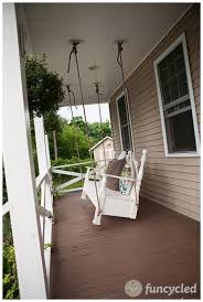 For maximum comfort, the hammock combines a large solo bed with flexible poles to create a spacious interior and easy setup. Hanging A Porch Swing Made From An Old Bed Frame Hometalk