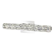 Chrome led vanity light bar by artika. Monteaux Lighting 24 In Chrome Led Vanity Light Bar With Clear Crystal 4151 Ndm The Home Depot Vanity Light Bar Led Vanity Lights Led Vanity
