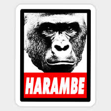 I hope you're laughing about your superiority to the 360 in heaven right now.also, can you spit out the disc. Harambe Stickers Teepublic