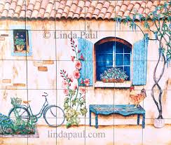 french country kitchen backsplash