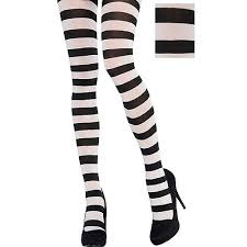 Earn up to 10% cash back on designer fashion, home & more. Adult Black White Striped Tights Party City