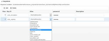 Defining Keystore Settings For Federation