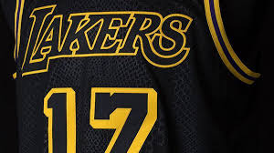 Nike kobe bryant jersey lakers pinstripe #24 city edition purple men's size l. Lakers Debut New Kobe Bryant Inspired City Edition Jersey South Florida Sun Sentinel