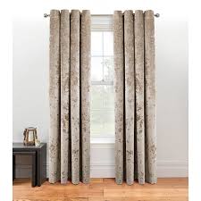 Accentuate the rooms in your home with curtains, which come in a variety of colors, styles, and lengths. Champagne Embossed Crushed Velvet Effect Eyelet Curtains Home George