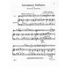 The free cavalleria rusticana piano sheet music instrumentation is impressive and consists of percussion, harp, organ, flute, oboes, clarinets, bassoons, horns, trumpets, trombones, tuba, timpani. Mascagni Pietro Intermezzo Sinfonico From Cavalleria Rusticana Violin And Piano Edited By Gustav Saenger Carl Fischer Edition Shar Music Sharmusic Com