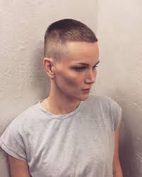 Haircut, headshave and bald fetishfor people who want to see extreme hairstyles, bald beauty girls, shorn napes and short cuts. Army Cut Women Novocom Top