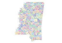 Code maps throughout the world. Preview Of Mississippi Zip Code Vector Map